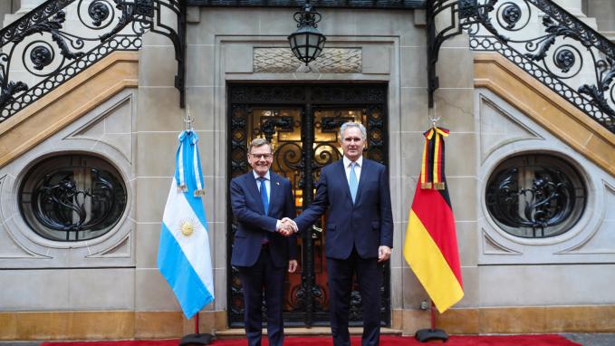 El Canciller Quirno recibió al Ministro de Asuntos Exteriores de Alemania, Johann Wadephul, y concretaron avances en la cooperac