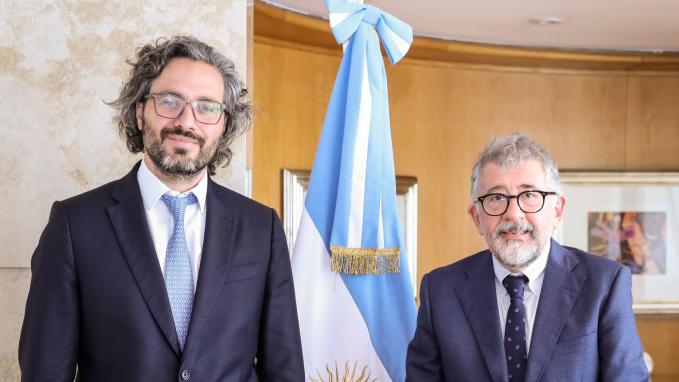 Santiago Cafiero y Mario Cimoli_CEPAL_Cancillería