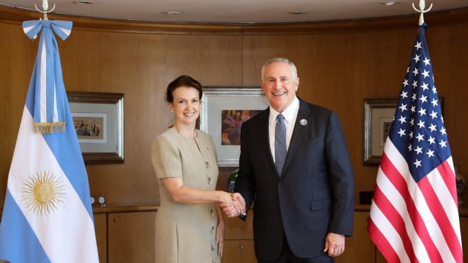 Foreign Minister Mondino met with US Ambassador