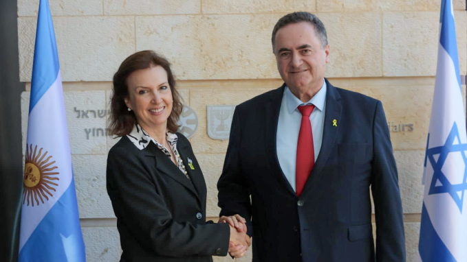 President Milei's Trip to Israel: Foreign Minister Mondino met with her counterpart, Yisrael Katz