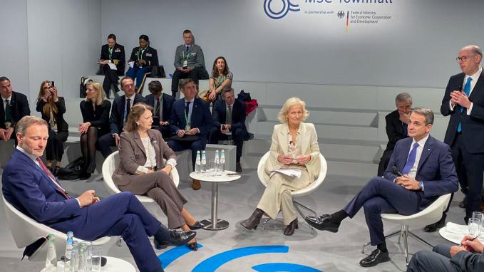 Foreign Minister Diana Mondino began her official visit to Germany at the Munich Security Conference 