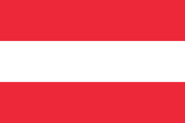bandera de Austria