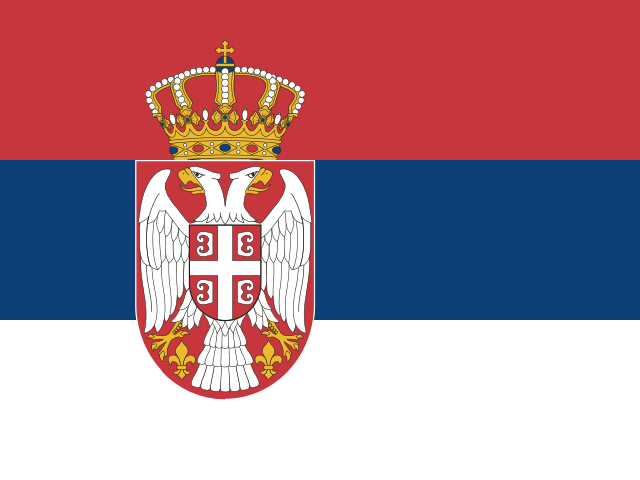 bandera de Serbia